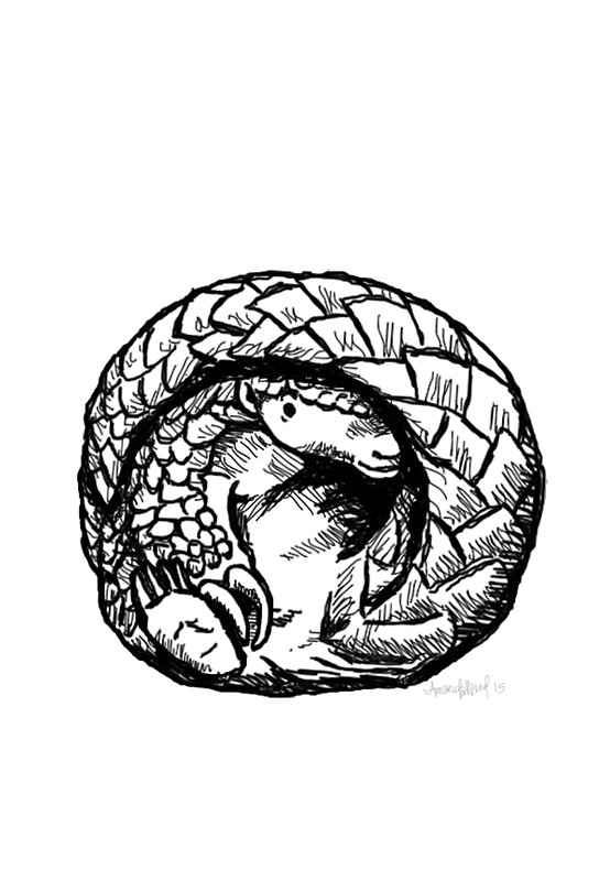 554x800 Pangolin Ball Stickers By Sneercampaign Redbubble