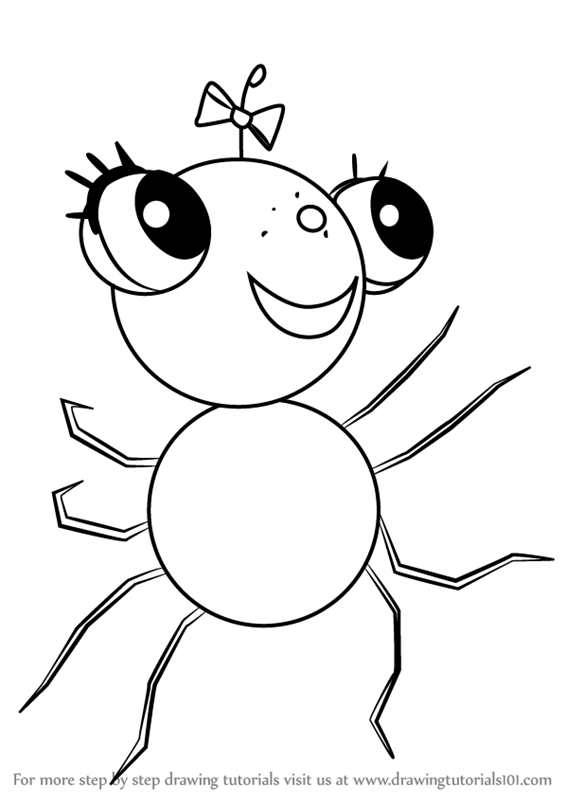 566x800 Learn How To Draw Pansy From Miss Spider's Sunny Patch Friends