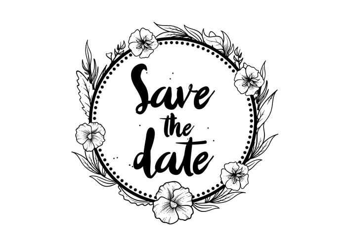 700x490 Free Save The Date Pansy Flower Vector