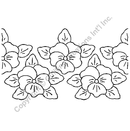 Pansy Line Drawing at GetDrawings | Free download