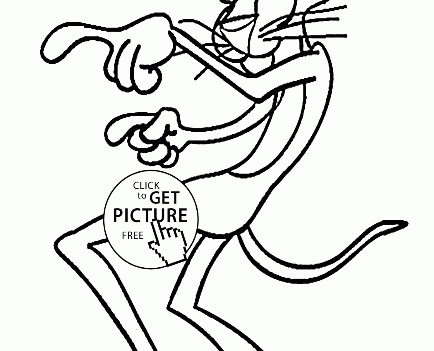 1483x1200 Pink Panther Coloring To Print Book Drawing Cartoon Pages Free