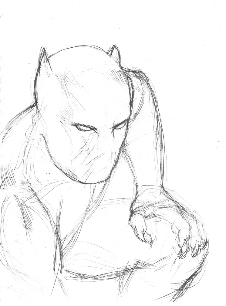 745x1008 Sketch 34. Black Panther By Dreamerwstcoast
