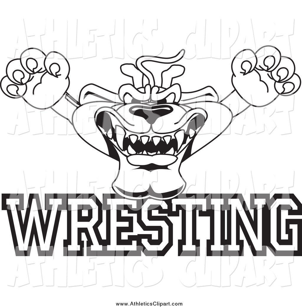 1024x1044 Clip Art Of A Black And White Panther Character Mascot