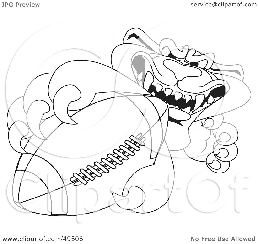 1080x1024 Royalty Free (Rf) Clipart Illustration Of An Outline Of A Panther