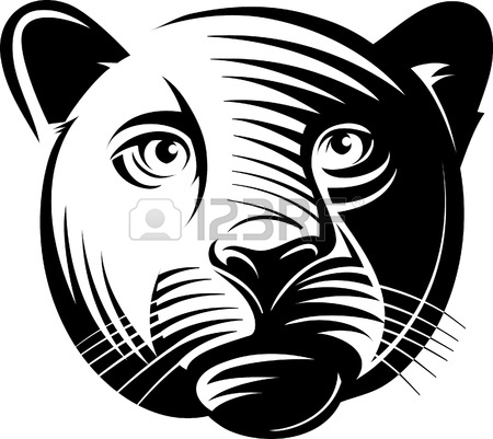 450x401 Panther Head. Illustration In The Engraving Manner. Picture Can