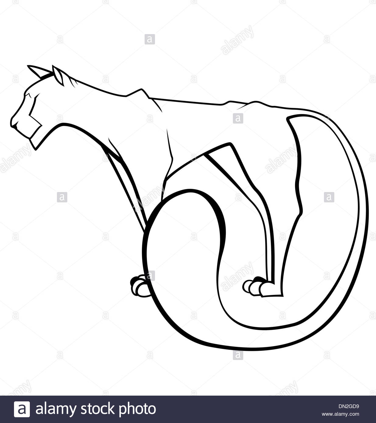 1235x1390 Black And White Panther Vector Stock Vector Art Amp Illustration
