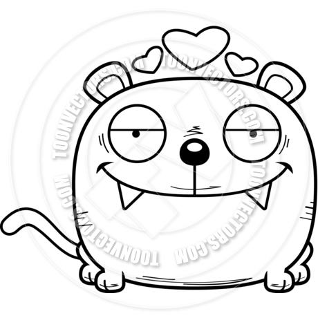 460x460 Cartoon Panther In Love (Black Amp White Line Art) By Cory Thoman