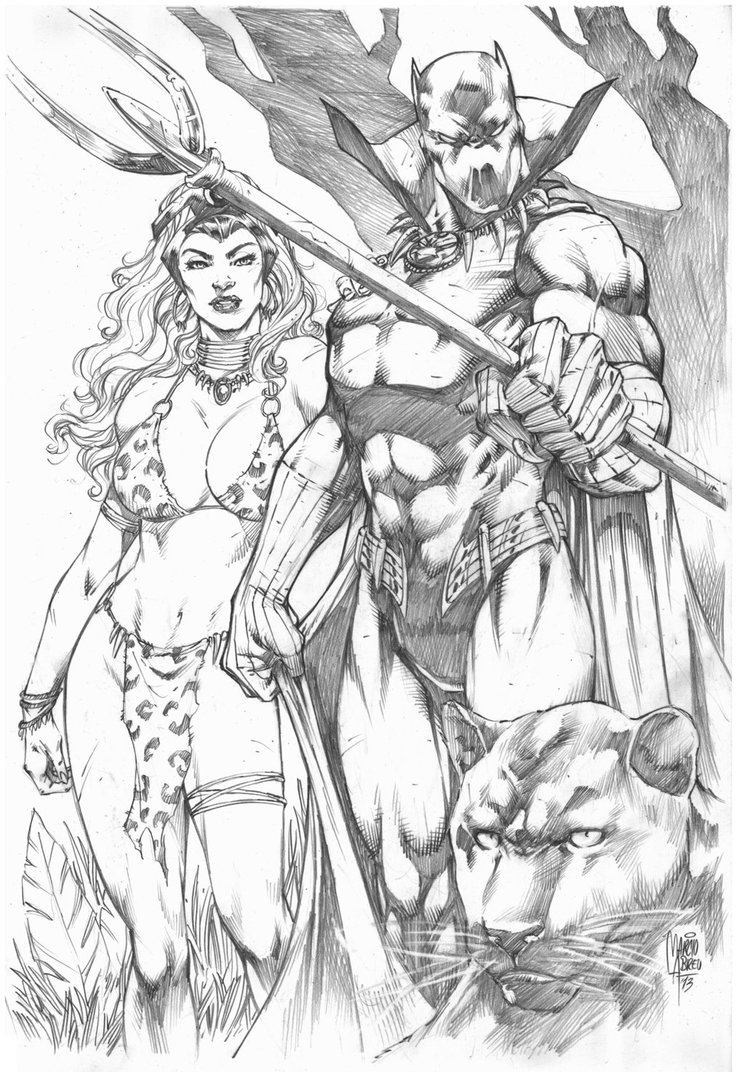 745x1072 Black Phanter And Storm By Marcioabreu7 On Marvel