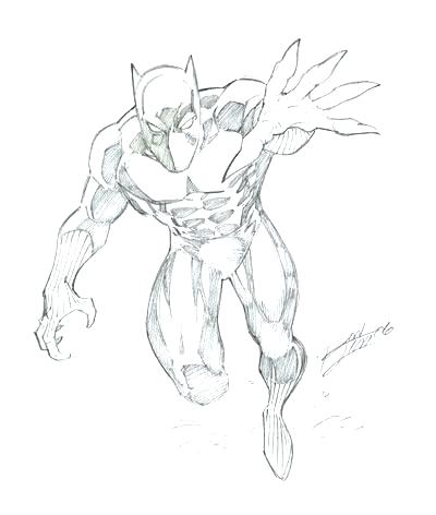 400x472 Printable Black Panther Coloring Pages Pencil Drawings Pictures
