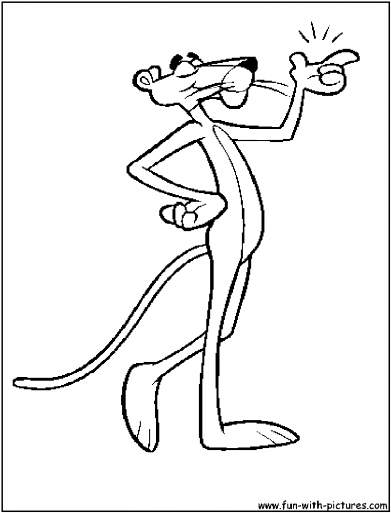 780x1024 Pink Panther Coloring Sheets