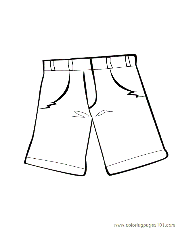 612x792 Pants Coloring Page