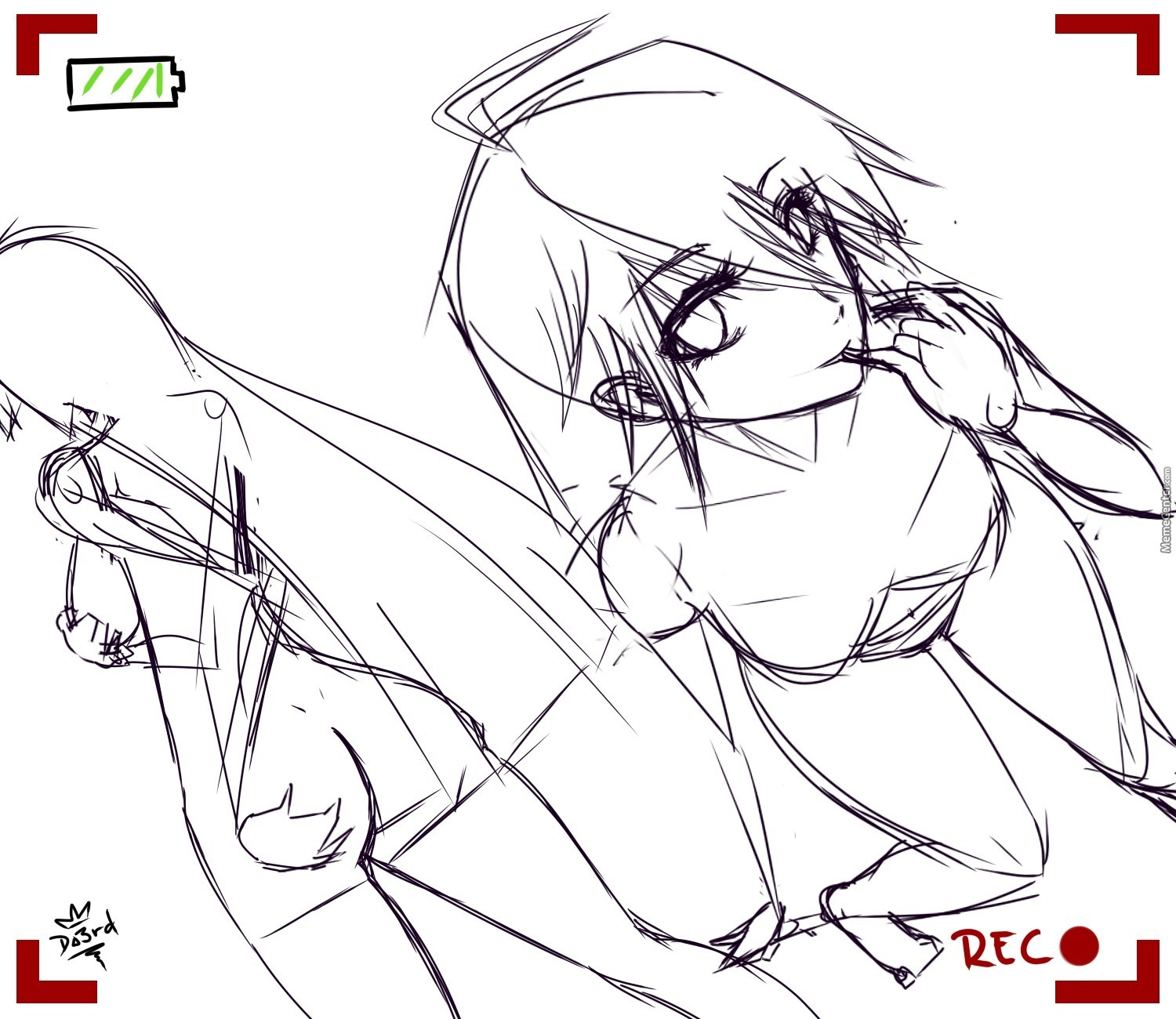 1500x1300 Panty Amp Stocking Fanart (Rough Sketch) By Recyclebin