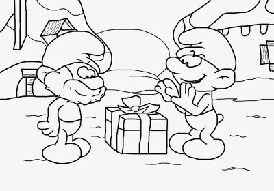 400x280 Lets Coloring Book Smurfs