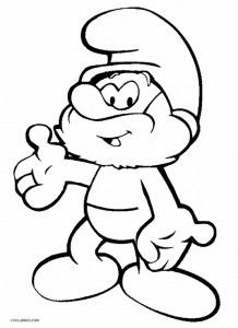 218x300 Papa Smurf Coloring Pages To Print Coloring Pages