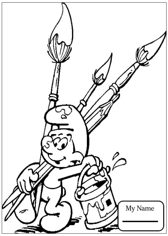 578x810 Coloring Pages For Kids Cartoons Papa Smurf The Smurfs