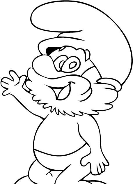 457x630 Transmissionpress 5 Picture Of Papa Smurf Coloring Pages