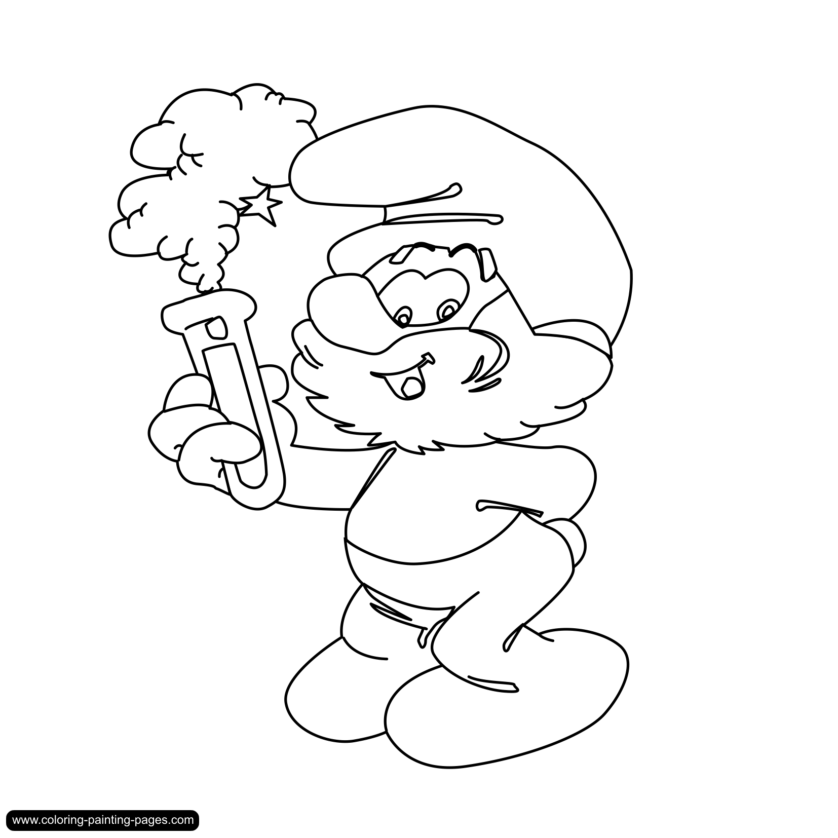 1654x1654 Coloring Pages Smurfs