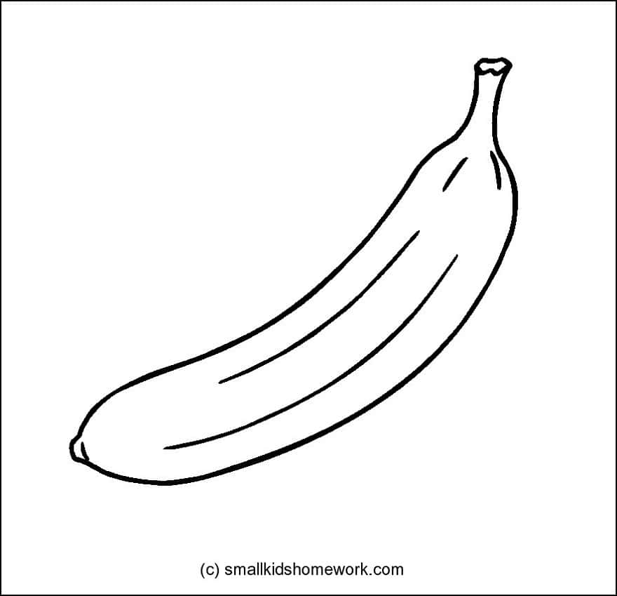 880x849 Fruits Outline Pictures And Coloring Pages For Little Kids