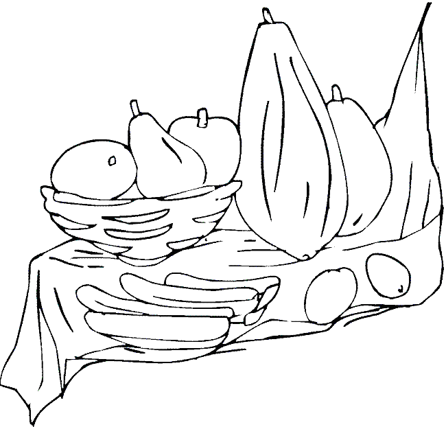650x622 Free Papayas Coloring Pages