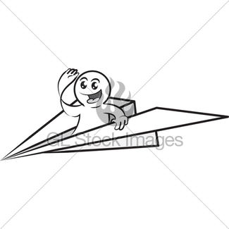 325x325 Paper Airplane Gl Stock Images