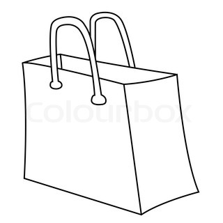 320x320 Bunny Silhouette, Design Of Shopping Bag Stock Vector Colourbox