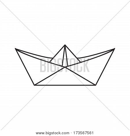 450x470 Icon Paper Boat Outline Style. Vector Amp Photo Bigstock