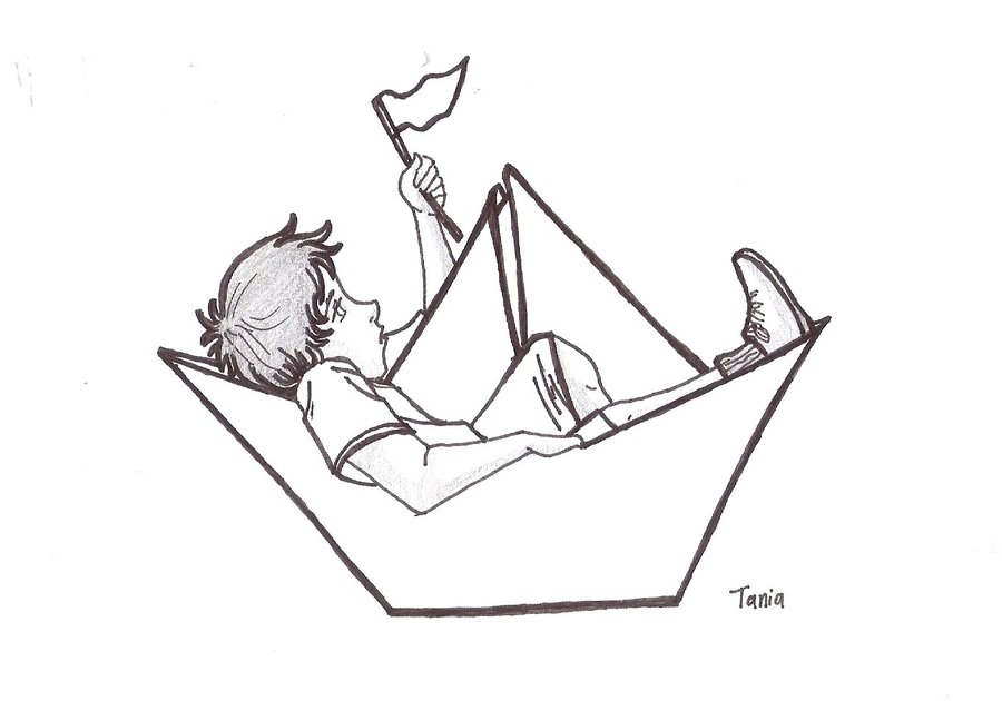 900x630 Peace A Paper Boat By Dralamy