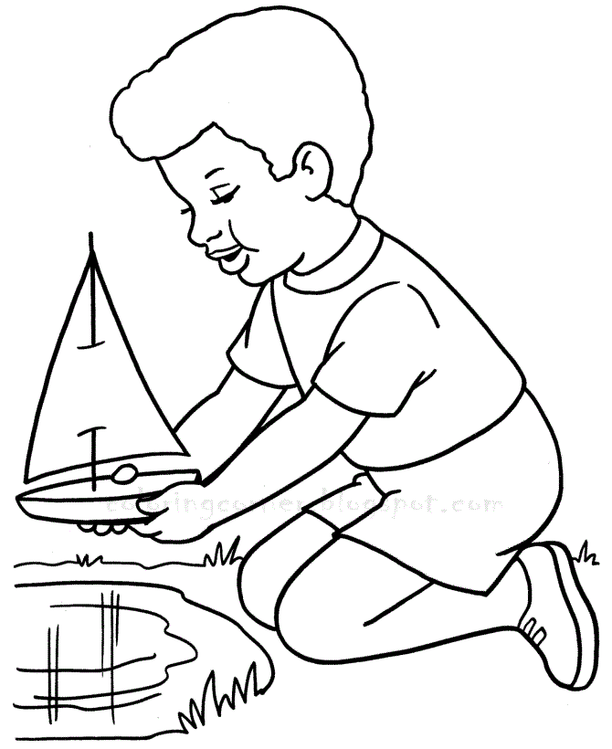 670x820 Boat Coloring Pages