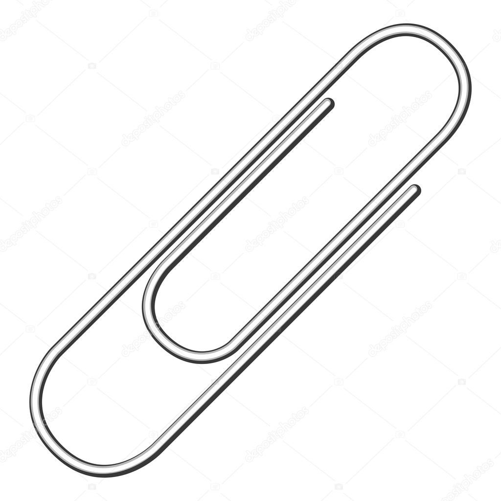 1024x1024 Metal Paper Clip Stock Vector Game Gfx