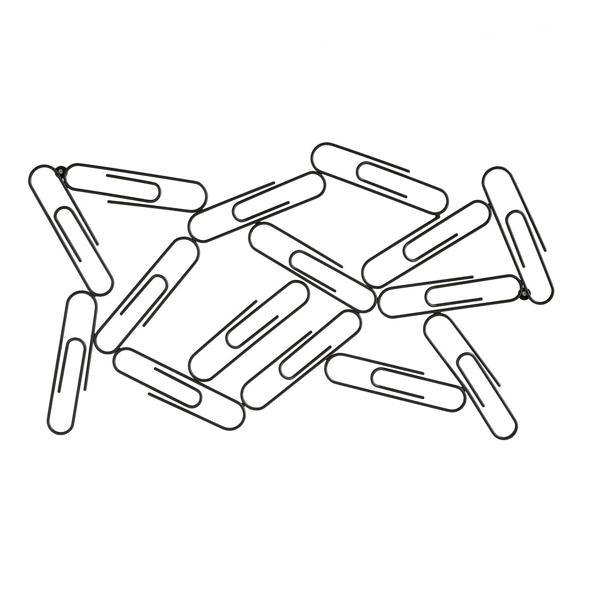 1200x1200 Paper Clip Memo Board Pinboard, Giant Paper Clips Uncommongoods