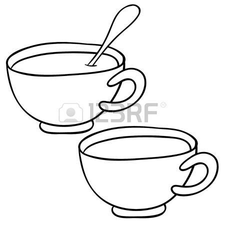 450x450 Cartoon Cup Of Hot Chocolate And Smiling Marshmallows