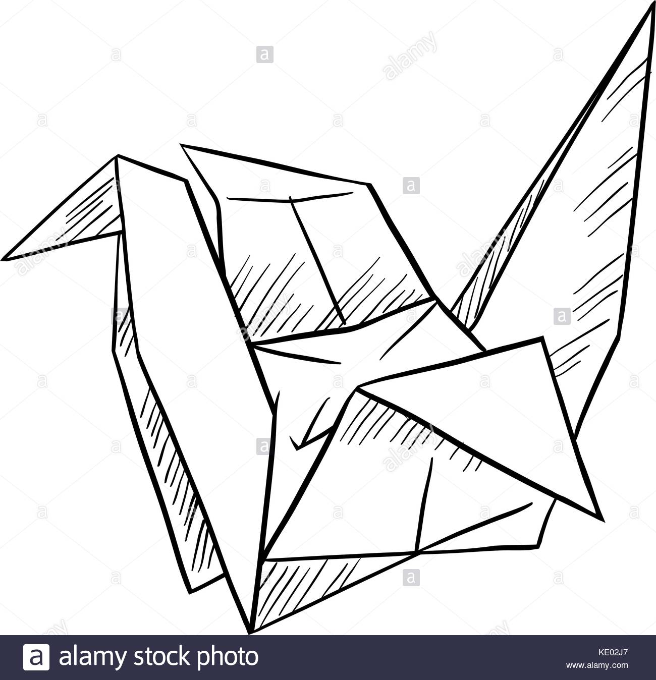 1300x1348 Crane Bird White Background Stock Vector Images