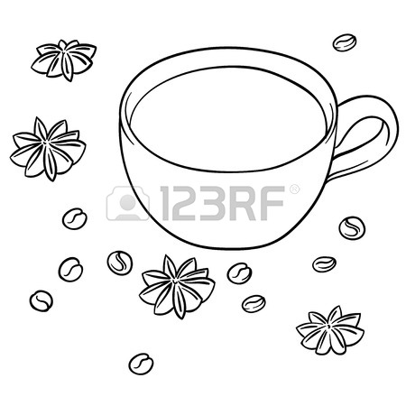 450x450 Cartoon Cup Of Hot Chocolate And Smiling Marshmallows