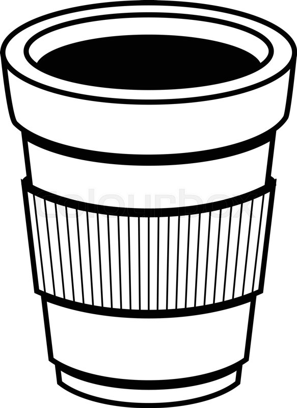 583x800 Coffee Paper Cup Stock Vector Colourbox