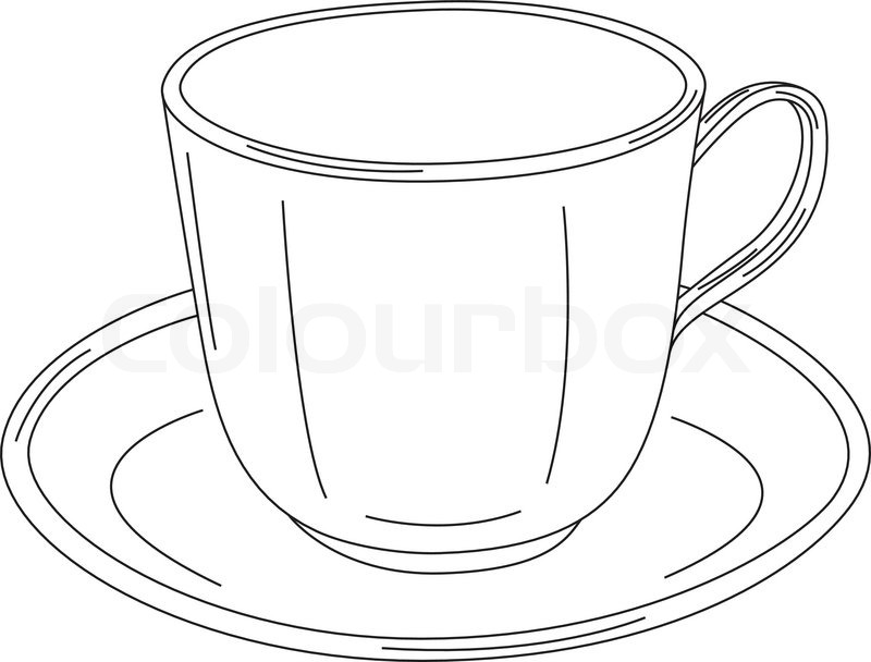 800x608 Coffee Cup Vector Illustration Stock Vector Colourbox