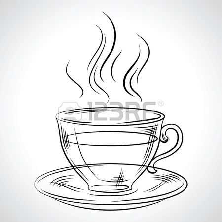 450x450 The Drawing Of A Coffee Cup Royalty Free Cliparts, Vectors,