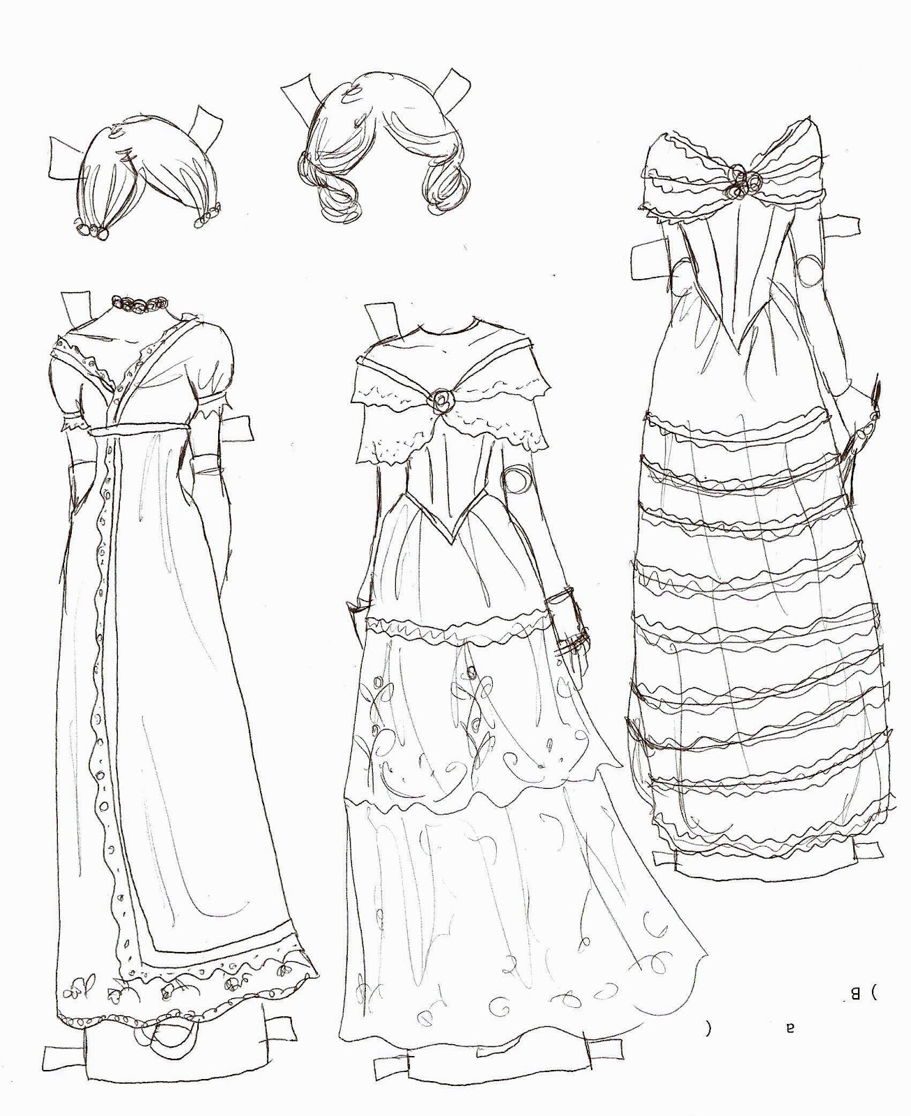 Paper Doll Drawing at GetDrawings | Free download