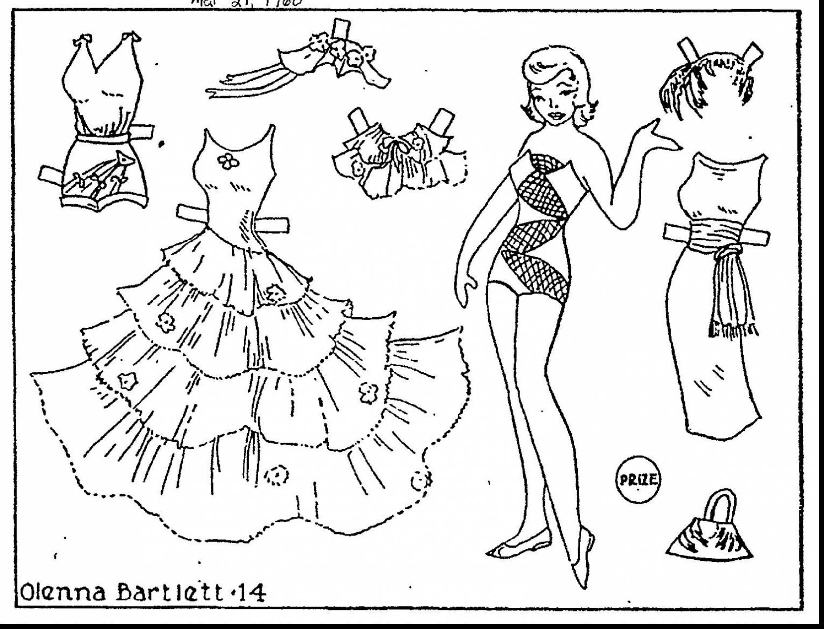 1675x1279 Paper Dolls Coloring Pages Free Draw To Color