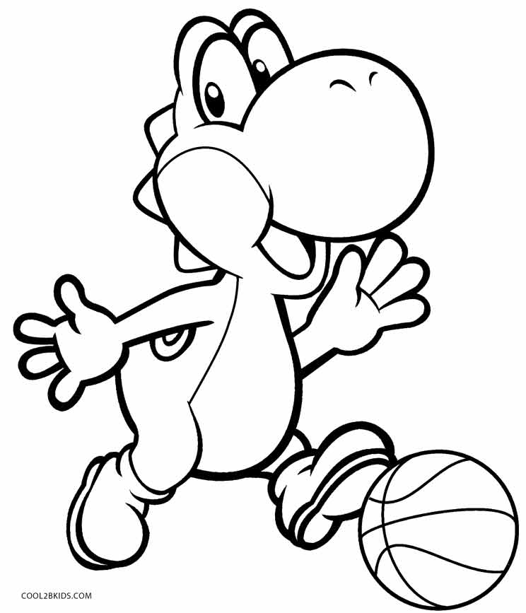 744x867 Super Mario Coloring Pages Yoshi Coloring Pages