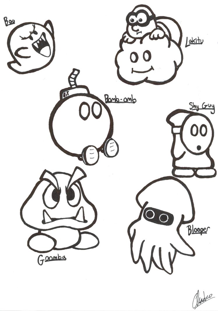 748x1067 Super Mario Sketches, Part I By Justchacko