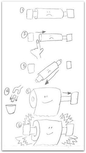 283x500 How To Change The Toilet Paper Roll