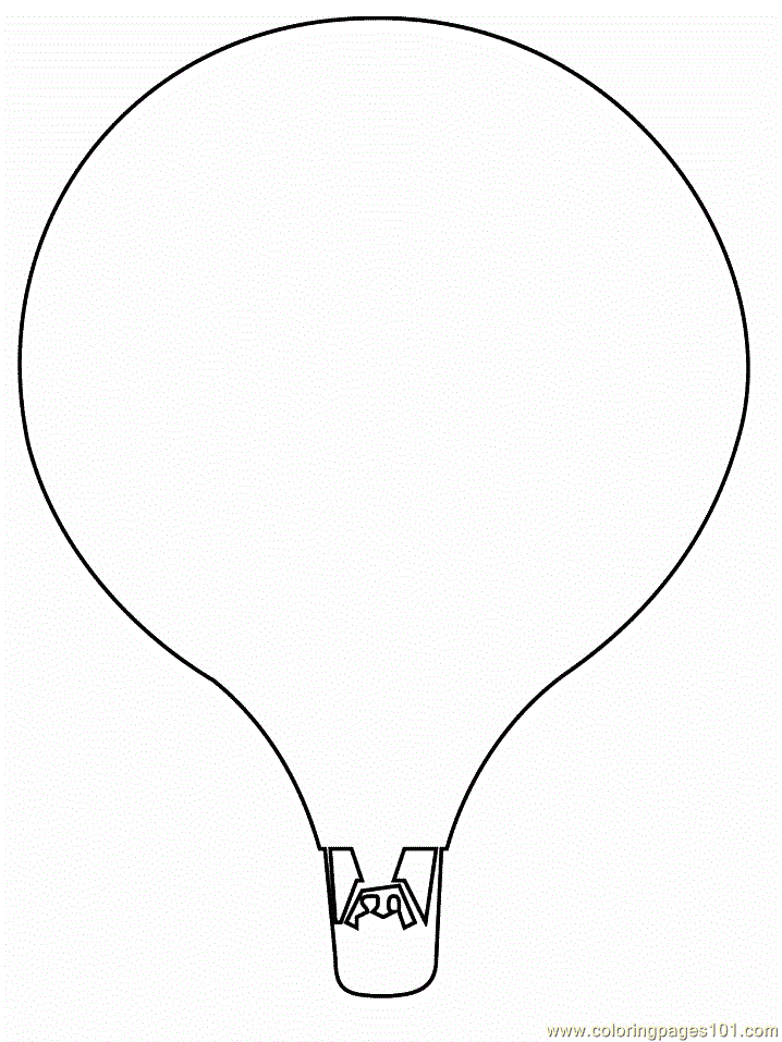 718x957 Parachute Shape Coloring Page