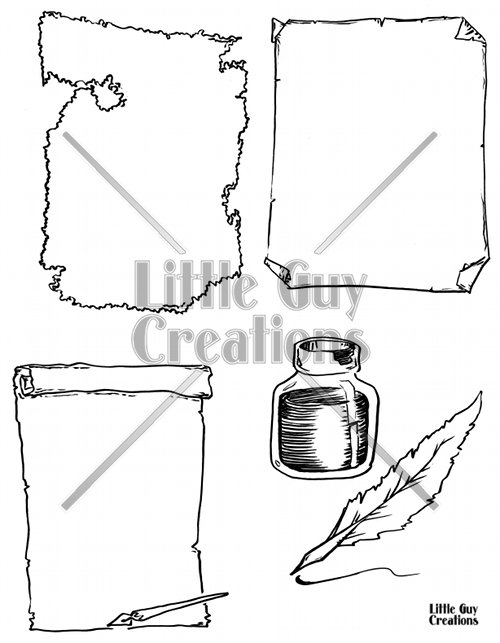 500x643 Stock Images Parchment Vectors 1 And 2 Little Guy Creations