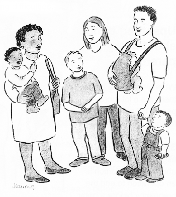 350x392 Sketch Drawing Family Parents Picture