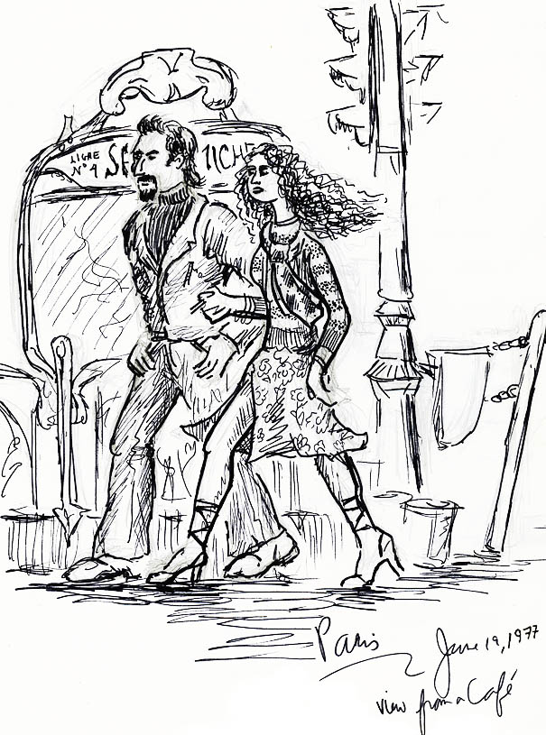 605x815 New York City Urban Sketchers Sketching In Paris