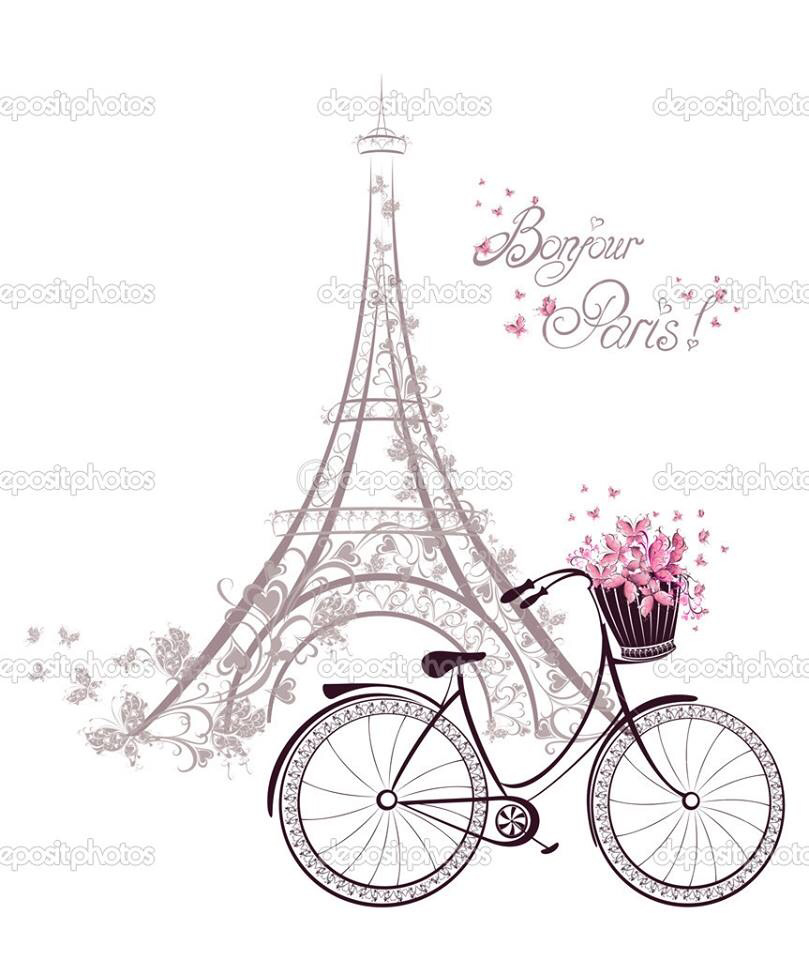 809x960 Paris Girl Clipart