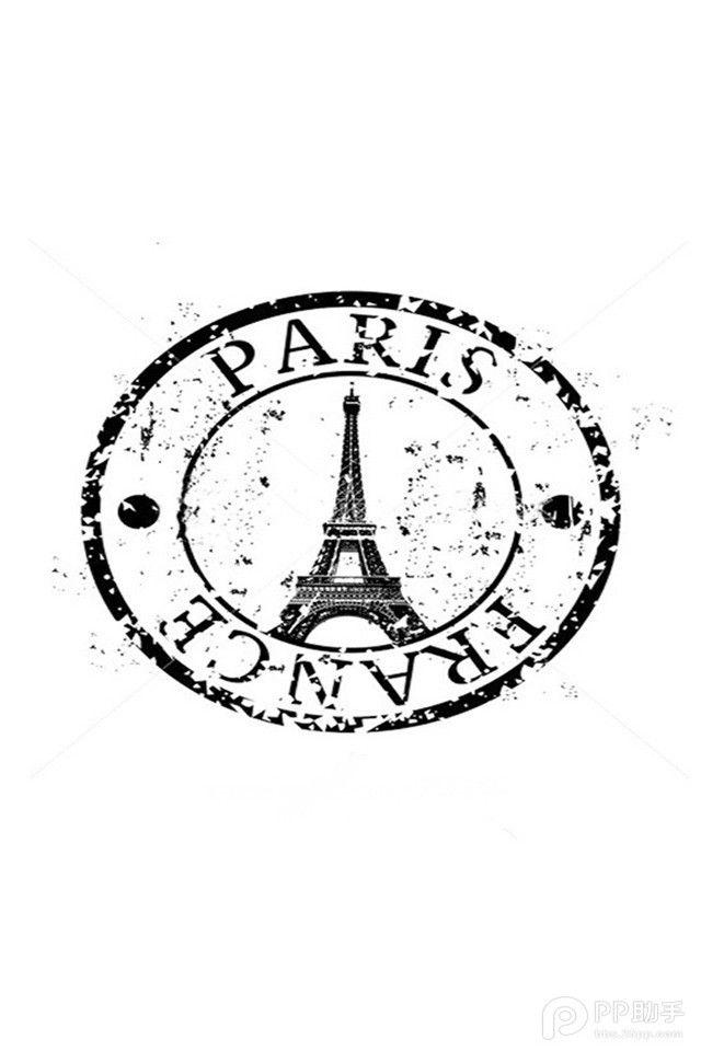 640x960 Paris France Postmark Wallpaper