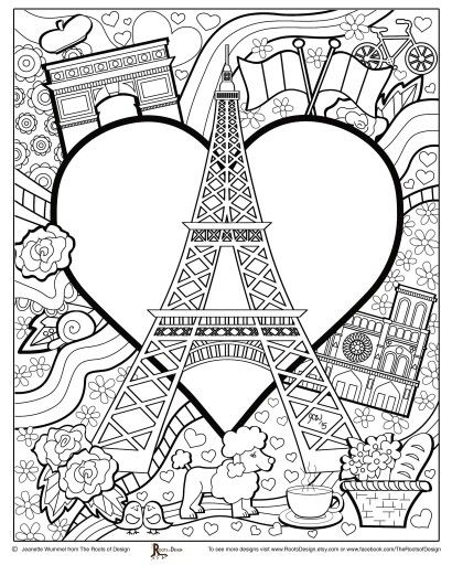 410x512 Paris Coloring Pages Just Colorings