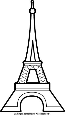 266x469 Eiffel Tower Clipart Drawn