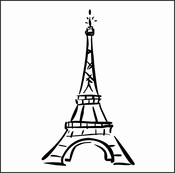 576x570 Simple Eiffel Tower Drawing Bslff Elegant How To Draw Very Easy